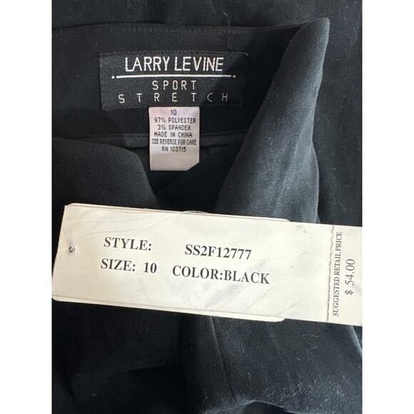 Larry Levine Black Sports Stretch Straight Pencil‎ Skirt Women's Sz 10 - Picture 9 of 9